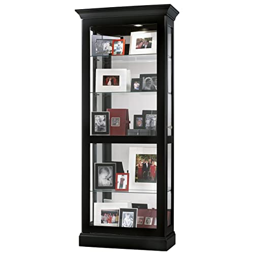 Black Satin Curio Cabinet Z6529