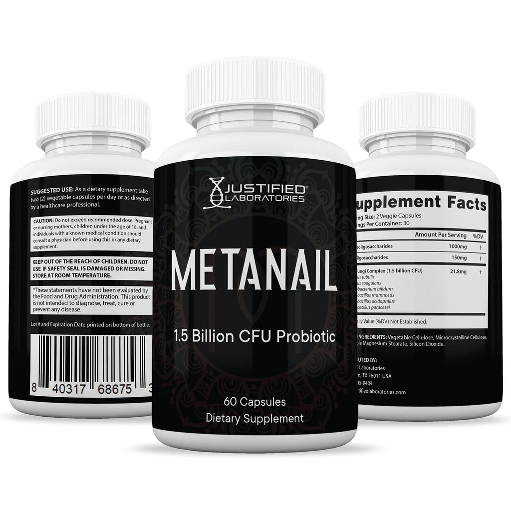 (2 Pack) 1.5 Billion CFU Probiotic Nail Support 120 Capsules Y638831