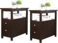 Side End Table Set of 2 Narrow T157