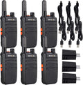 Walkie Talkie 6 Pack, Two Way Radios with Flashlight Z7508