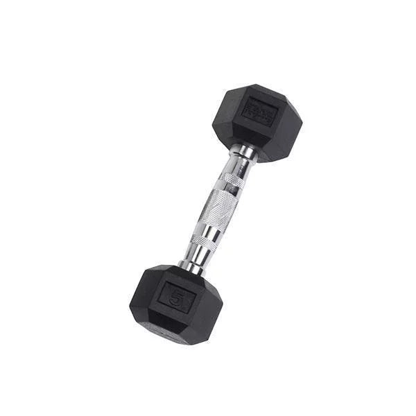 Rubber Hex Dumbbell 2.5-30 lb J88018