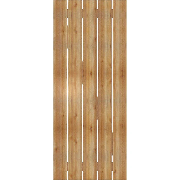 Spaced Board-n-Batten Shutters with Z-Bar, Rough Sawn Western Red Cedar O880