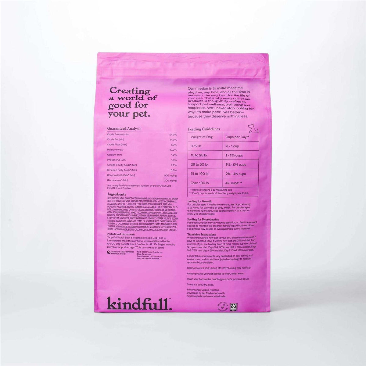 Beef and Vegetable Recipe Dry Dog Food C180