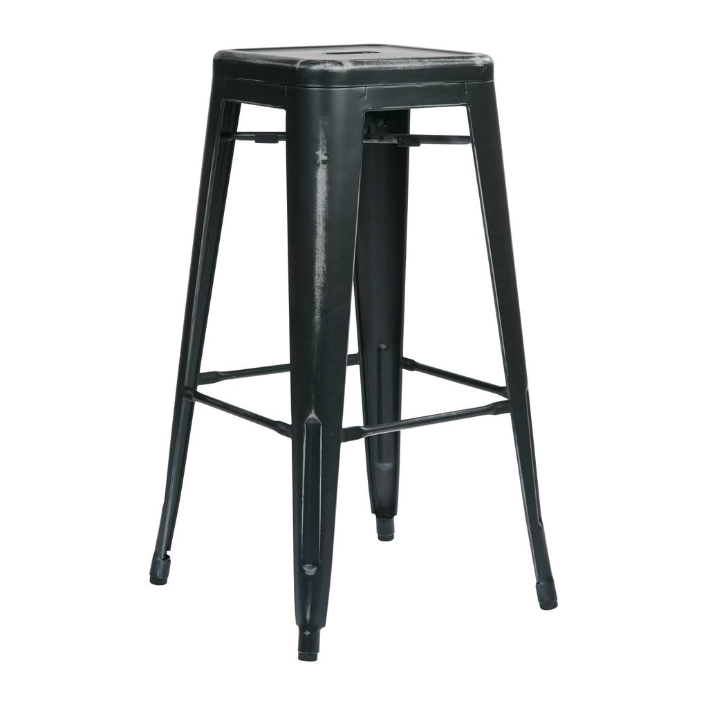 Antique Pink Metal Barstool 2-Pack R128