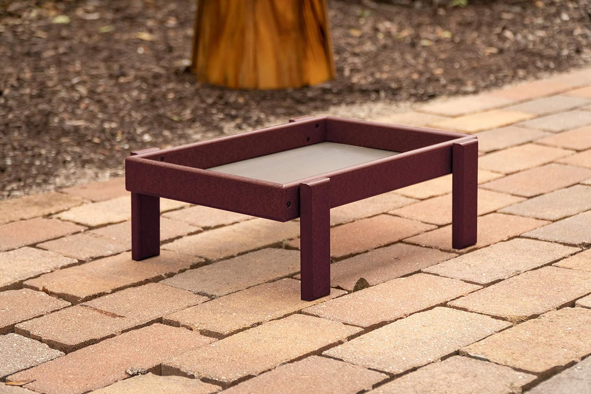 Plastic Platform Ground Bird Feeder Tray (Turf Green) M868
