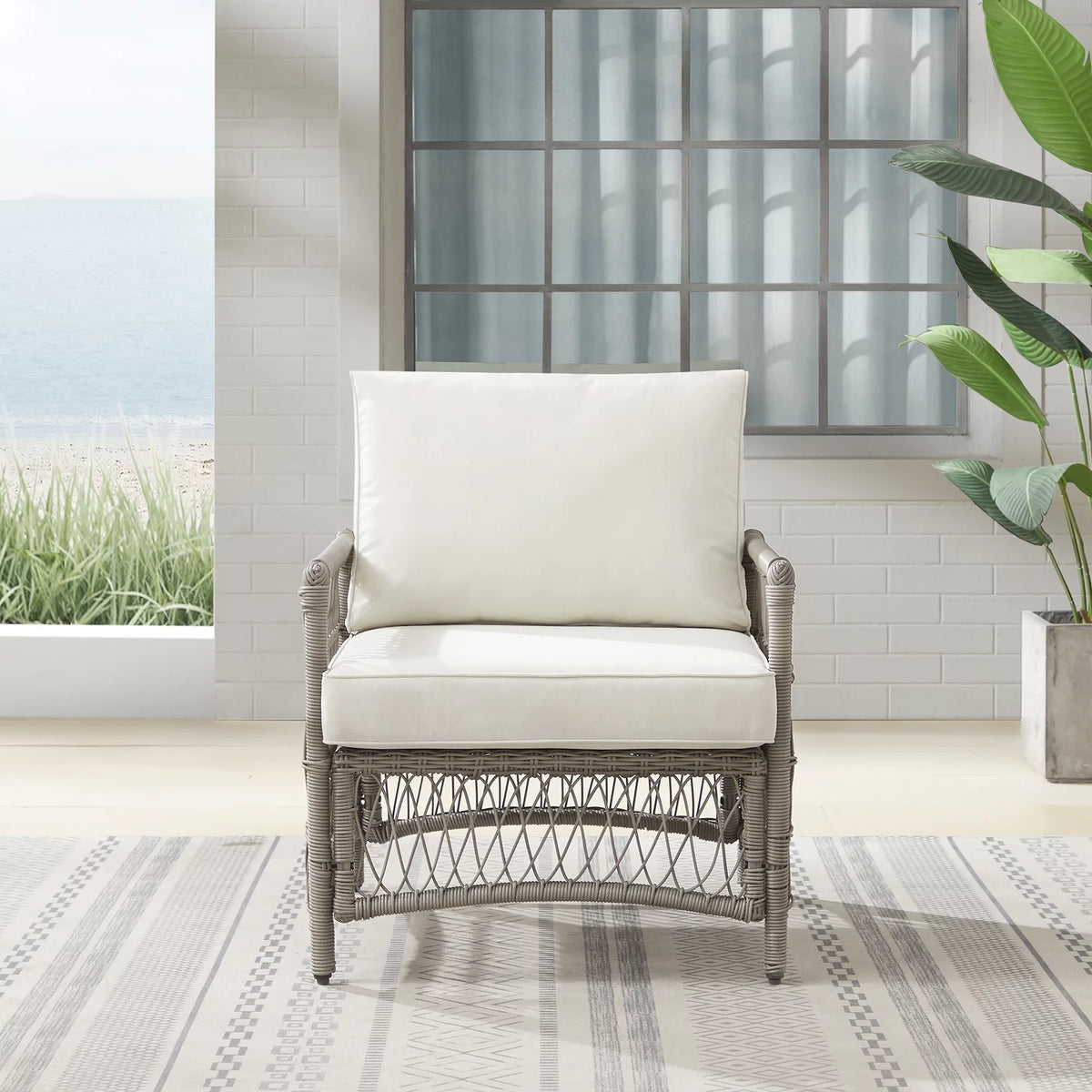 Outdoor Wicker Armchair M414463