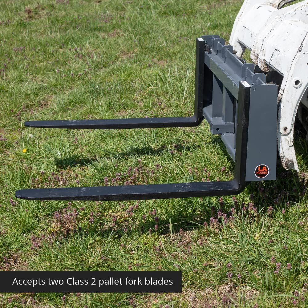 42" Pallet Fork & Trailer Hitch Skid Steer Attachment F144