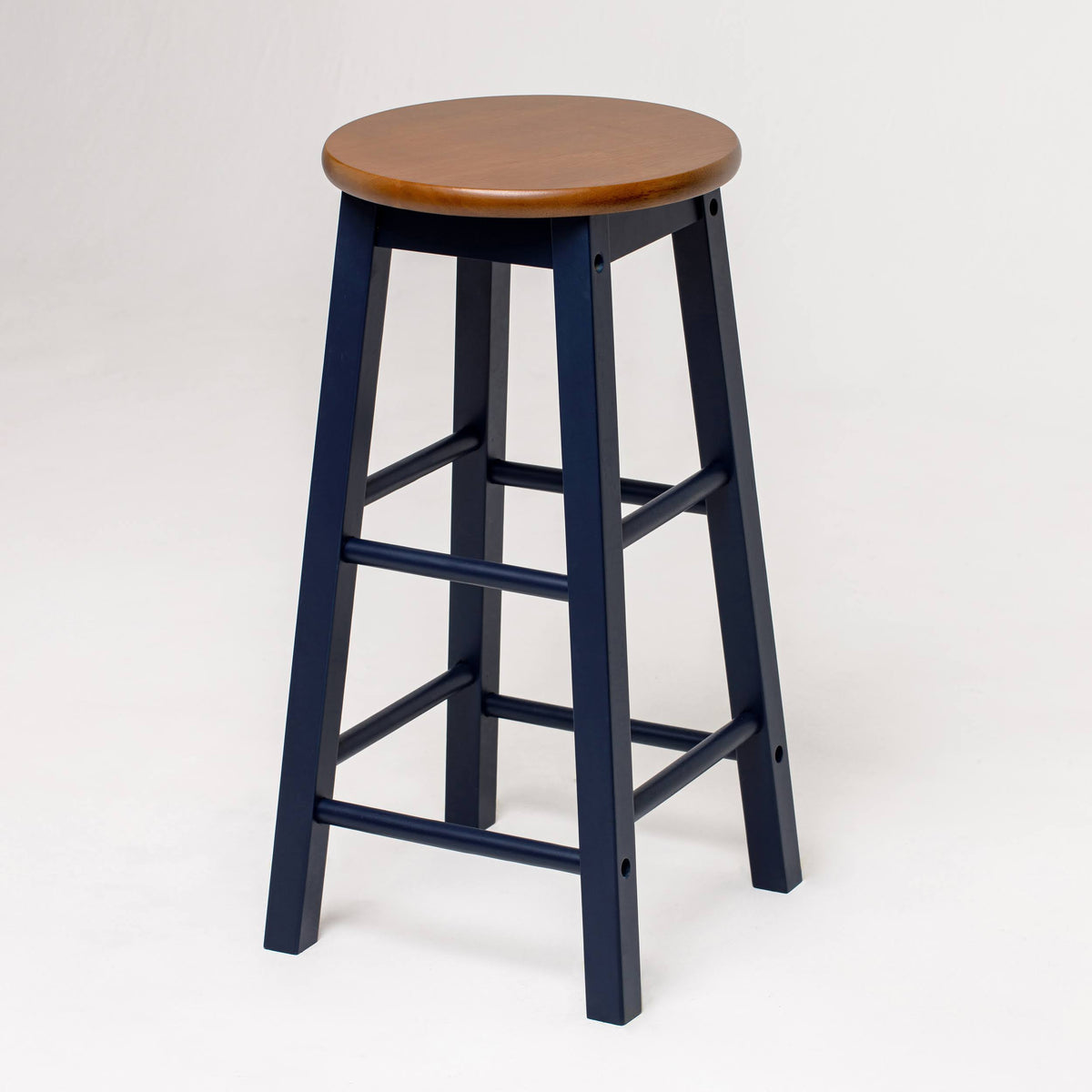 Black Round Acacia Counter Stool T724