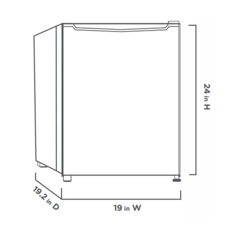 Black 2.6 Cu. Ft. Mini Refrigerator W798594