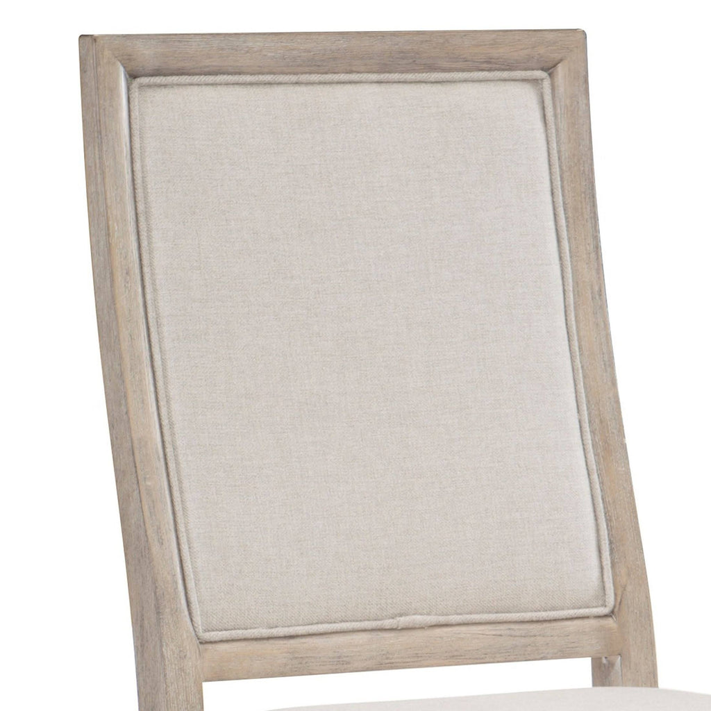 Gray and Brown Wooden Side Chair Set of 2 P53930