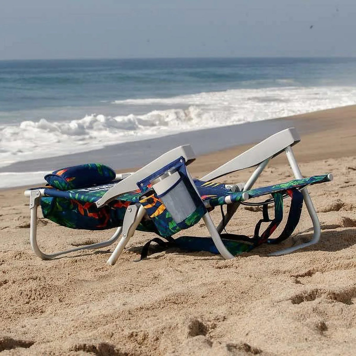 Dark Blue Backpack Beach Chair 2 Pack E869