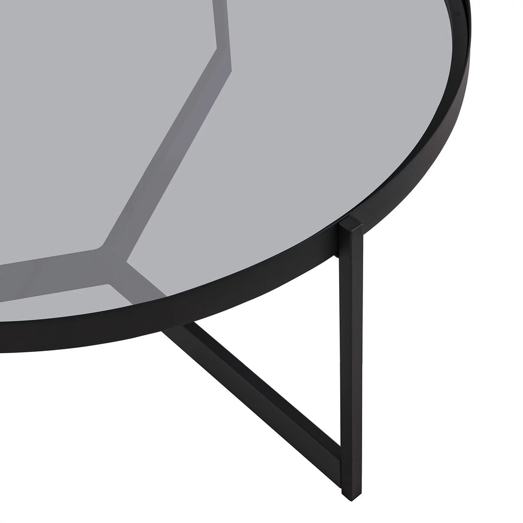 Metal and Glass Coffee Table M129