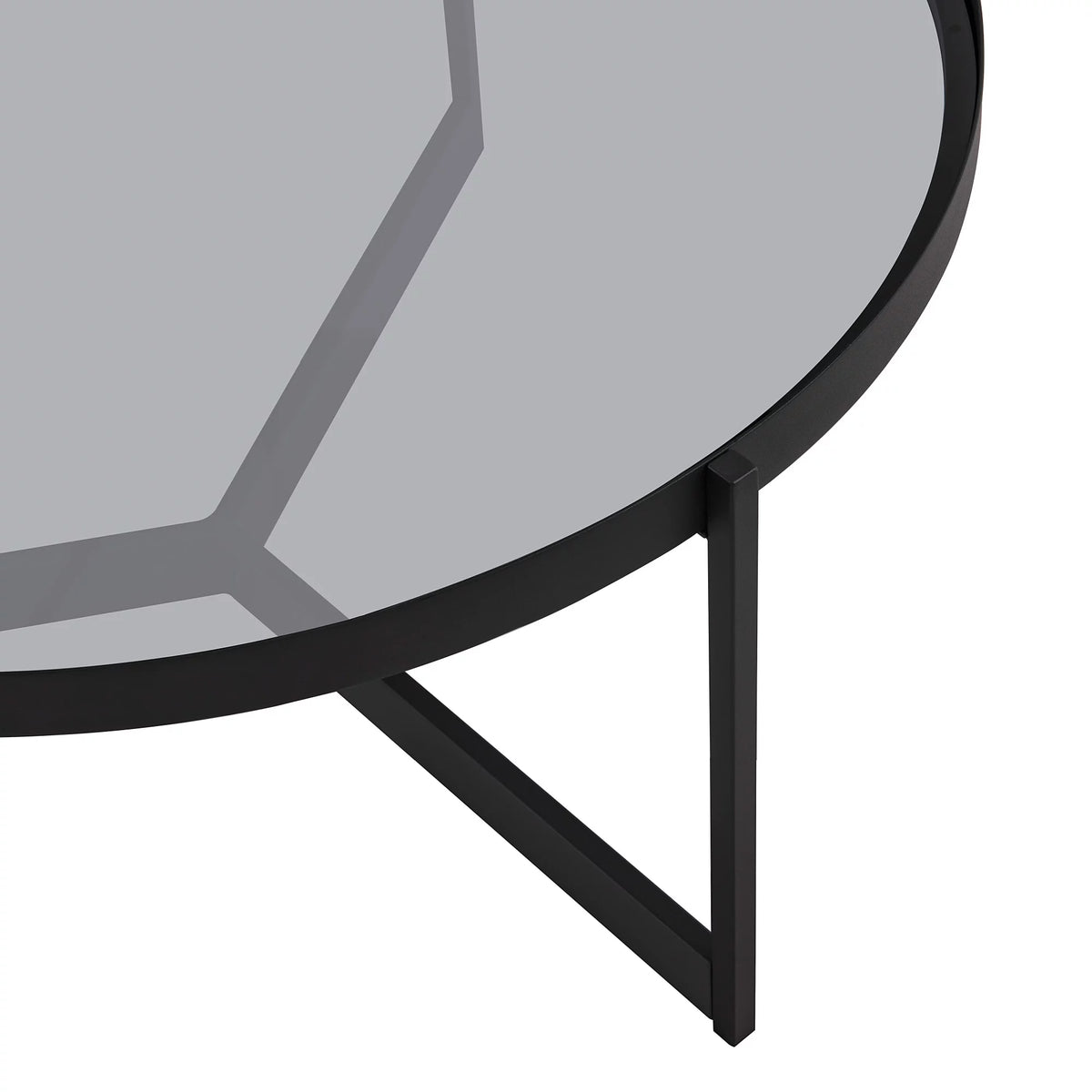 Metal and Glass Coffee Table M129