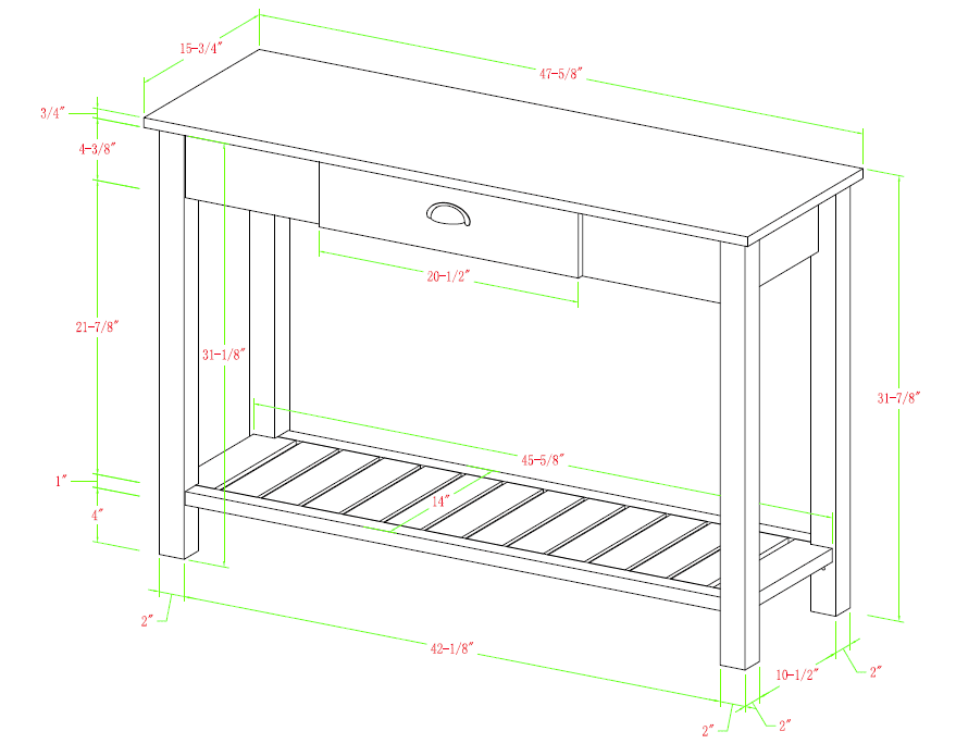 Grey Wash Console Table K16195