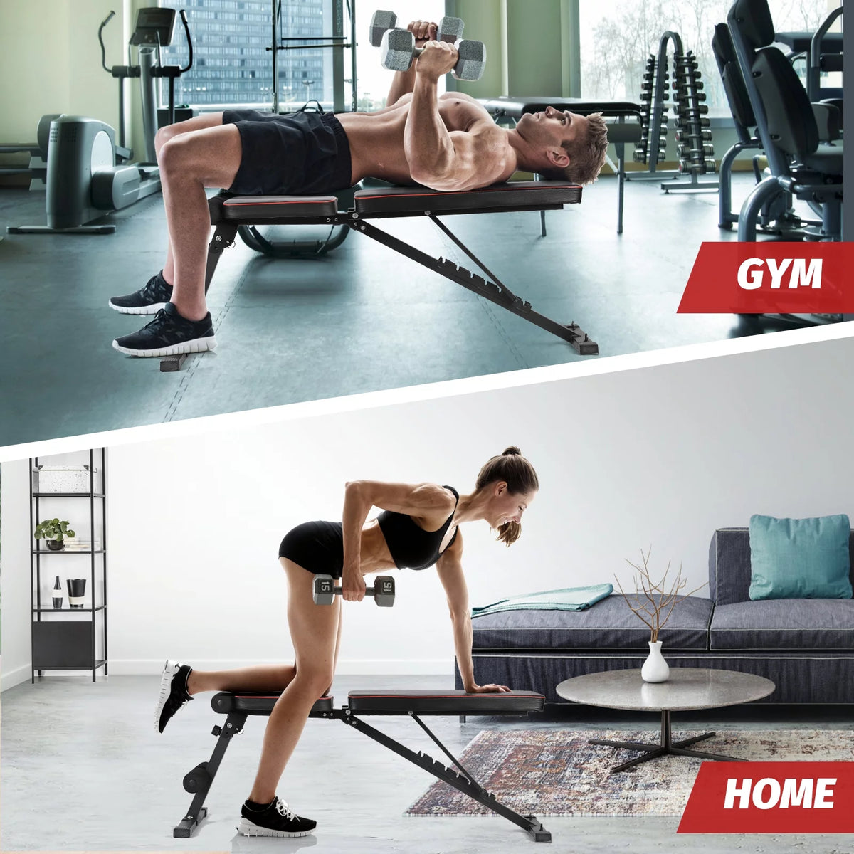 Adjustable Incline Decline Foldable Weight Bench A403