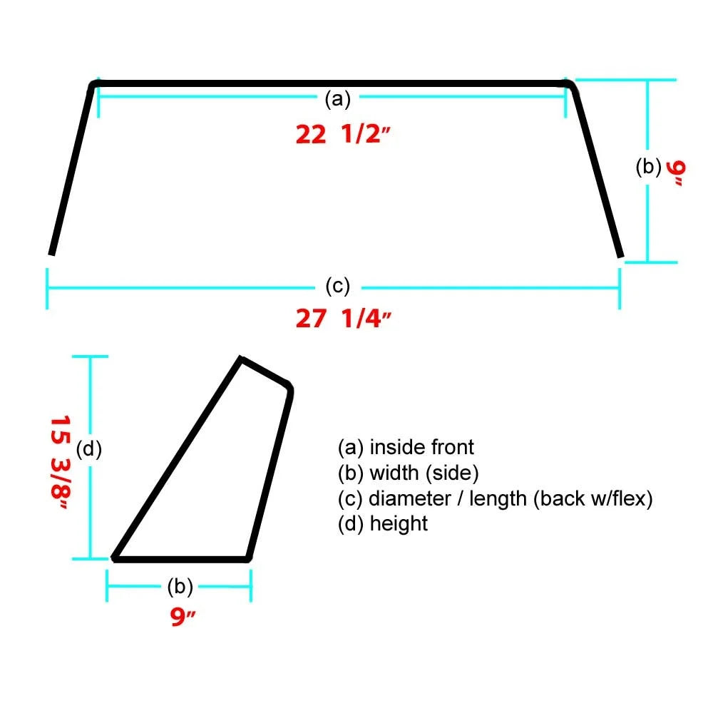 Plexiglass Boat Windshield M236