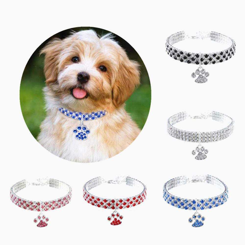 Adjustable Crystal Diamond Pet Collar L44330