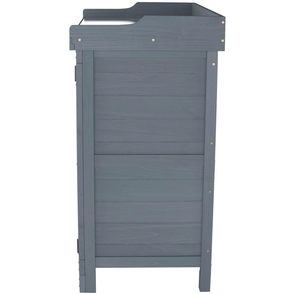 Wooden Potting Bench Storage Box O7775