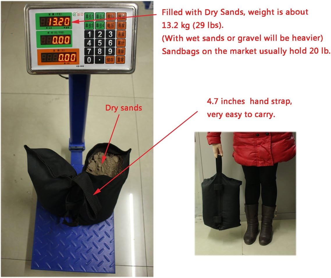 4 PCS Canopy Tent Weighted Feet Bag Sand Bag W901
