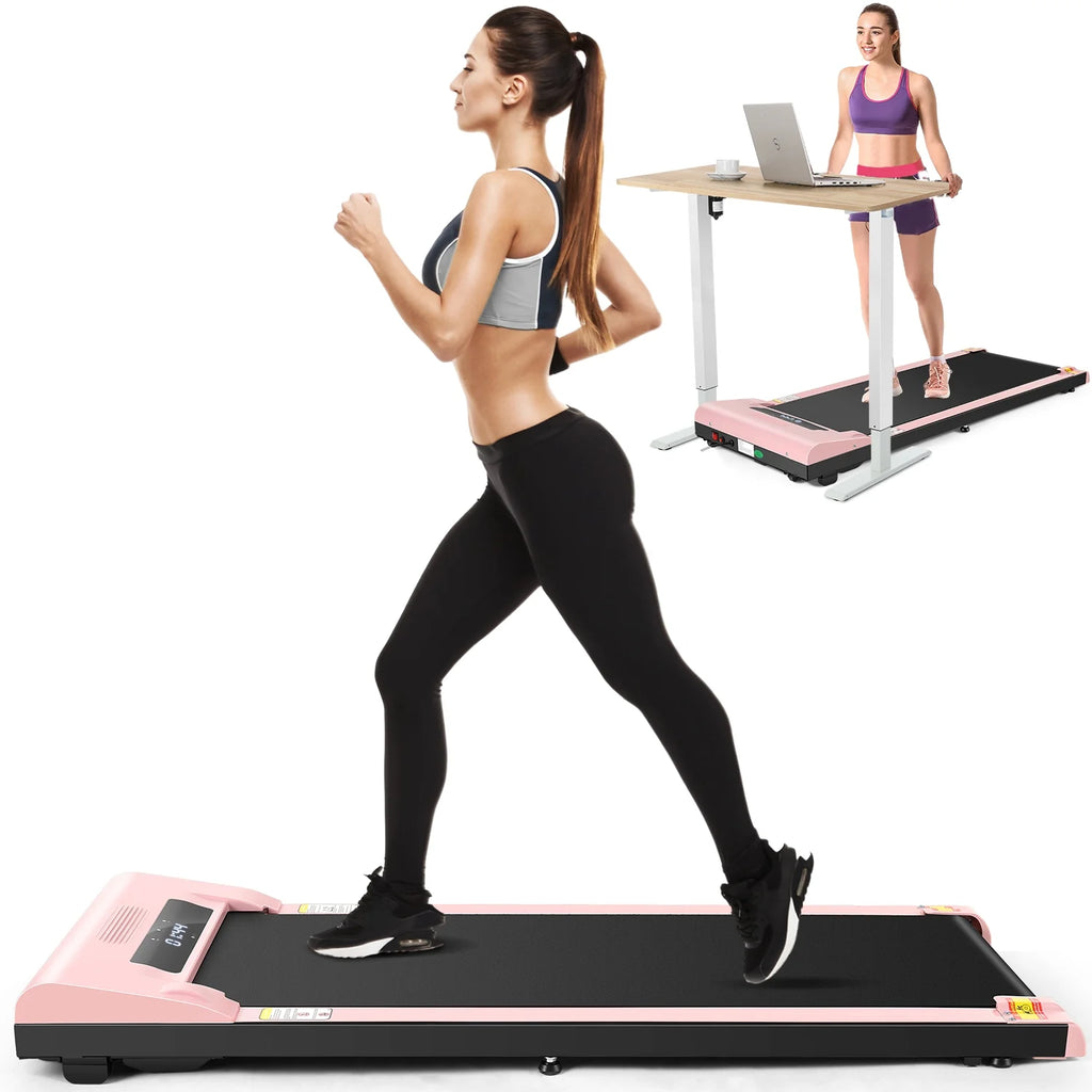 Pink Walking Pad Under Desk Treadmill X91298