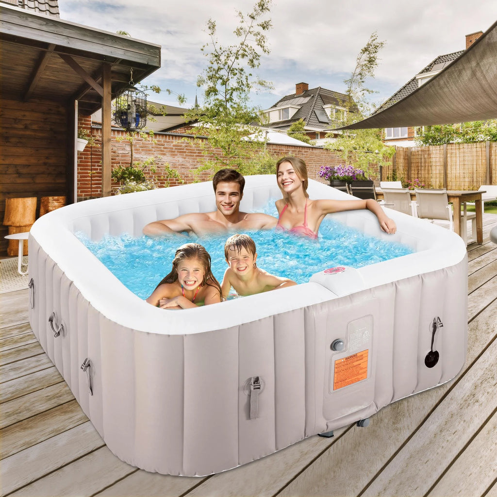 73 Inch 4-6 Person Inflatable Hot Tub Spa with 130 Jets K321
