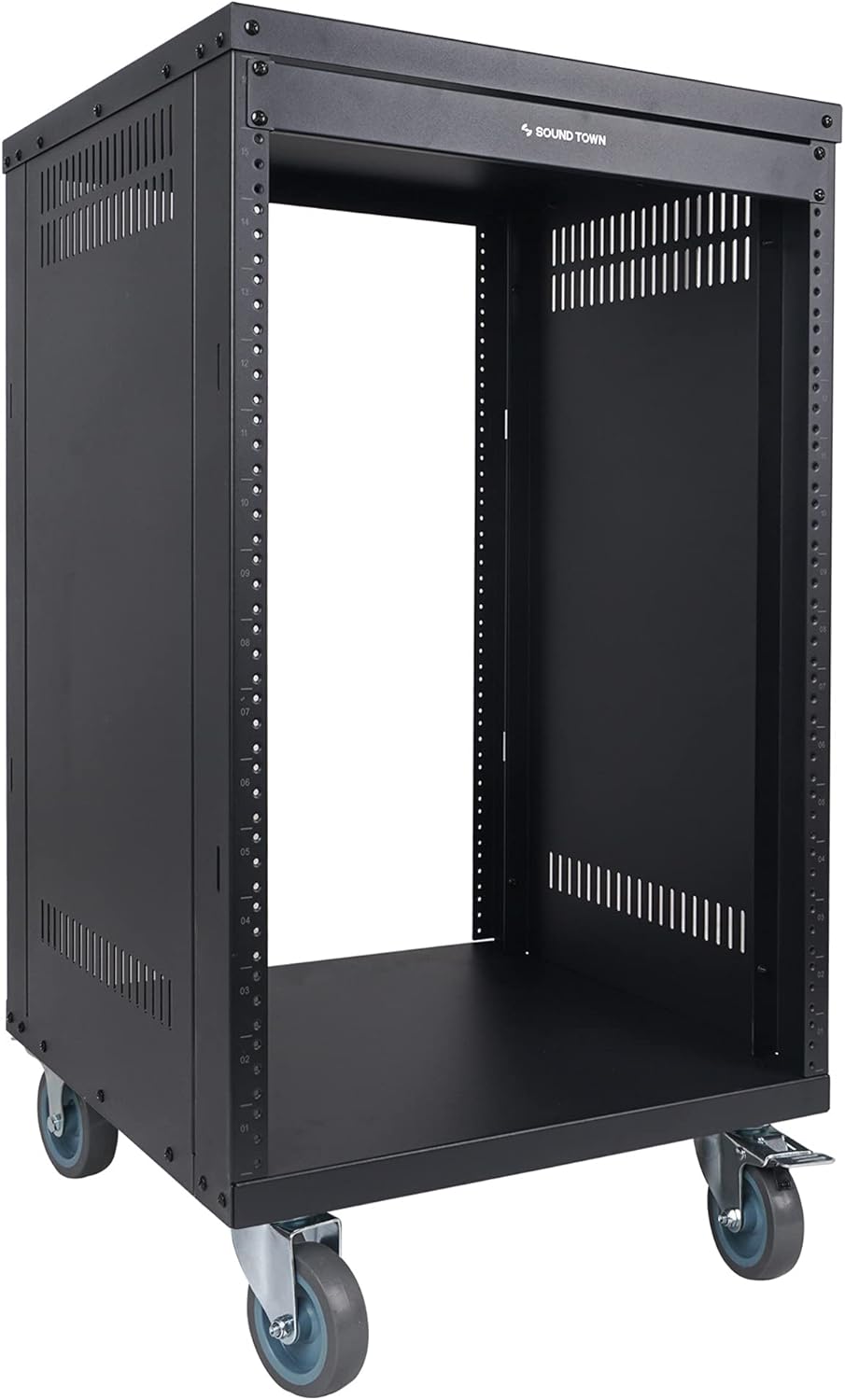 16U Steel Rack with Locking Casters O5479