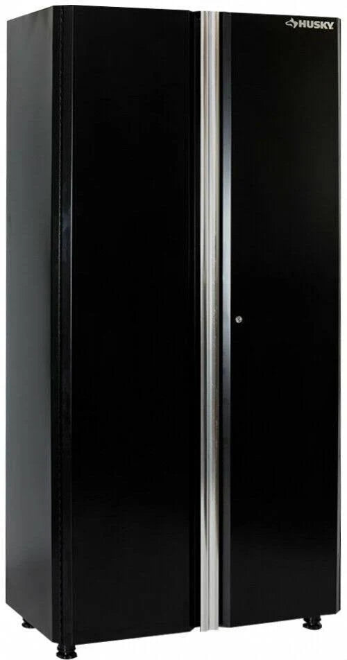 72 in. H x 36 in. W Adjustable Shelves Steel Black Garage Floor Cabinet K9937