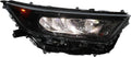 LED Headlights Assembly with Black Bezel Passenger Side Z5054