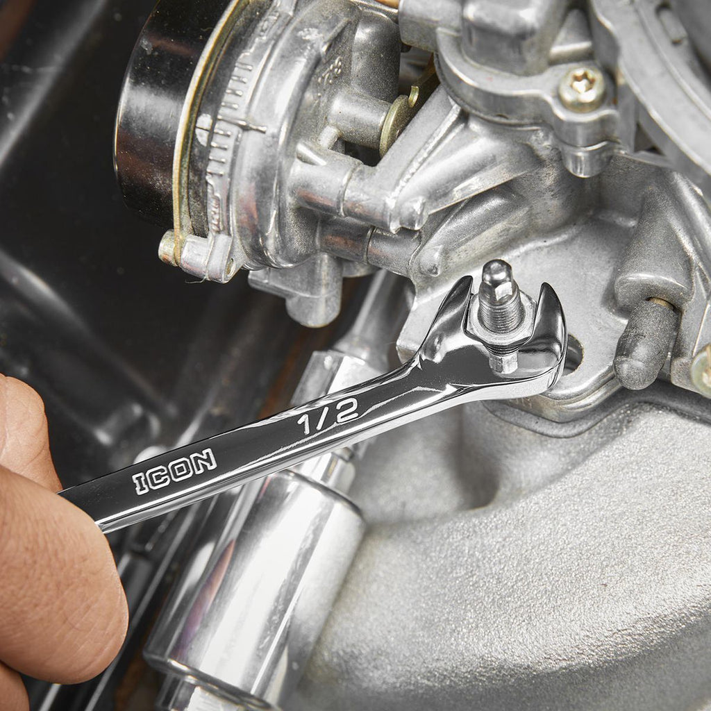 Angled Open-End Wrench Set, 7-Piece T821
