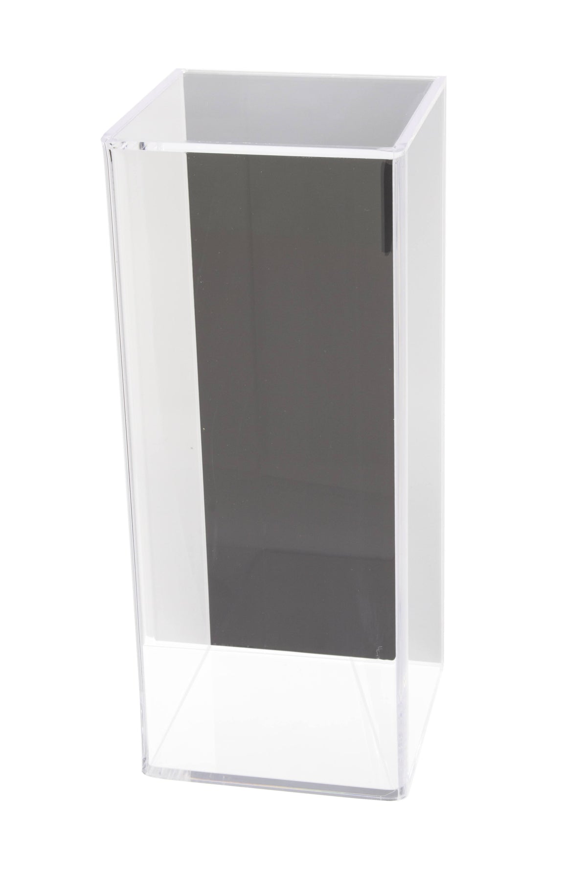 Acrylic Display Case with Black Back and Wall Mount 5.5 x 5.5 x 13.25 H2550