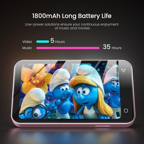 Pink 4" WiFi MP3 MP4 Music Player with Bluetooth Y637