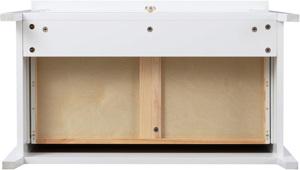 White Solid Wood Drawer Dresser V92774