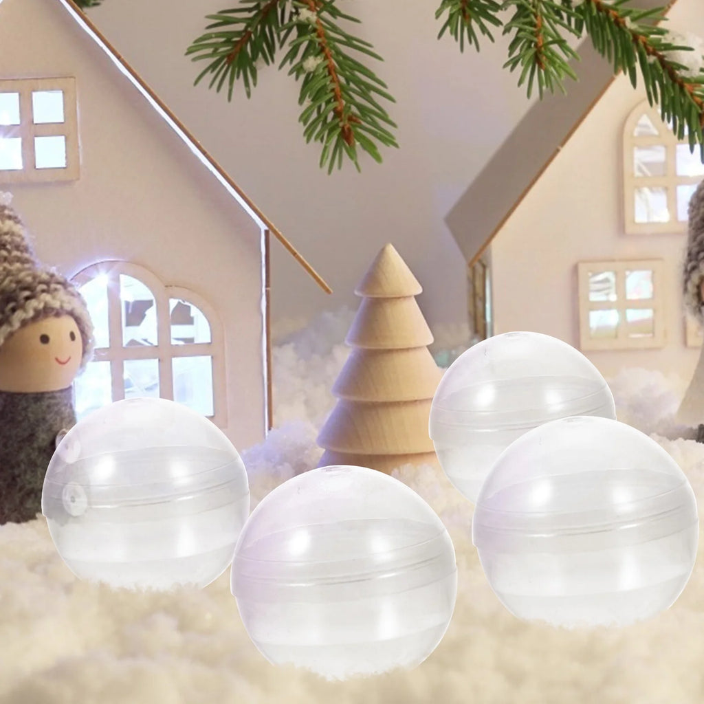 100pcs Clear Plastic Fillable Balls Z686396