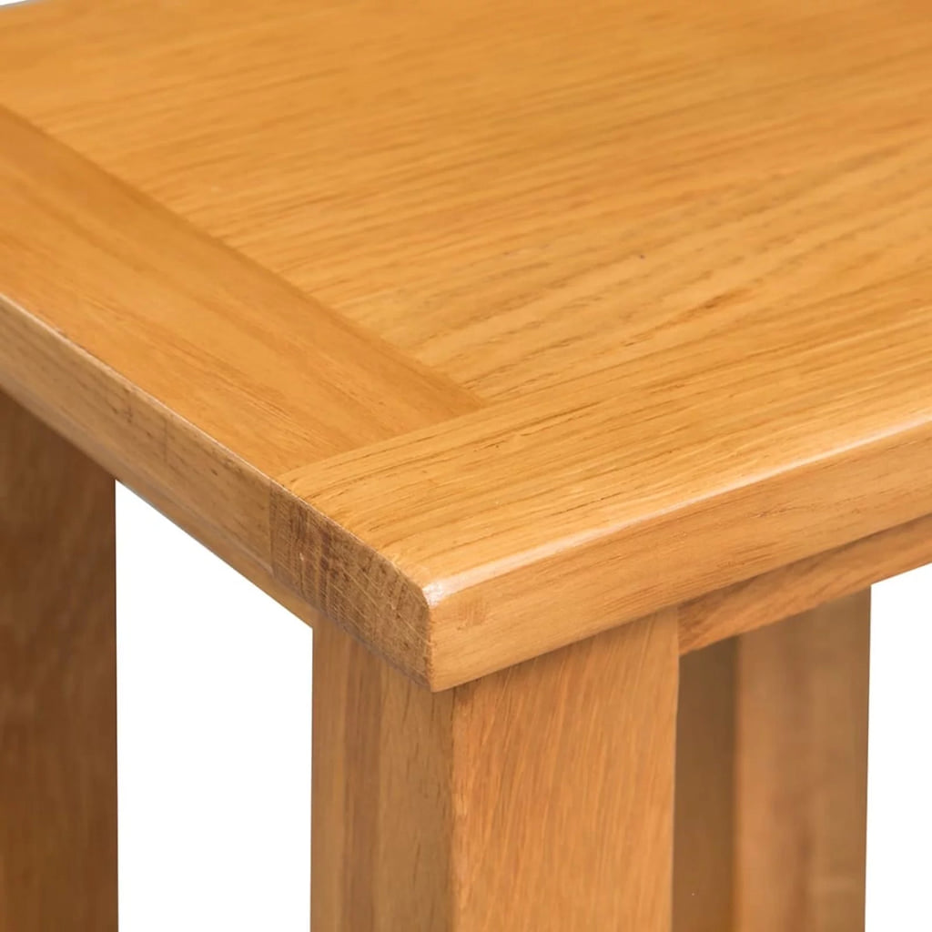 Solid Oak Wood End Tables 2 pcs A24059