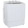 Twin Tub Portable Compact Wash Machine 13lbs Semi-Automatic White X88047