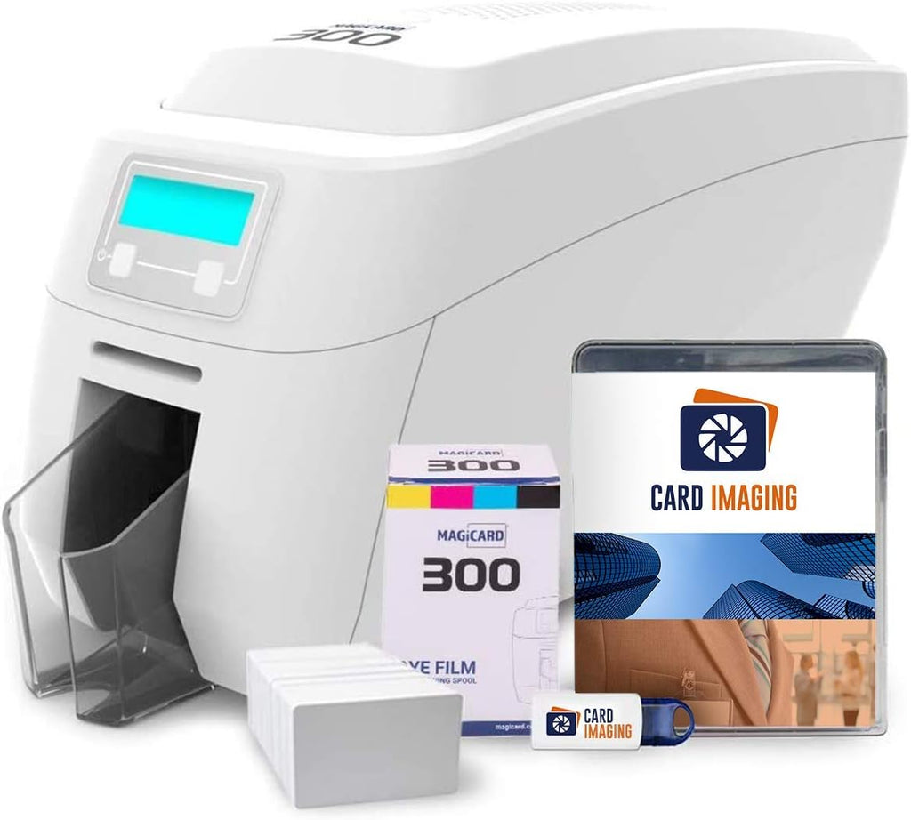 Dual Sided ID Card Printer Bundle Z490
