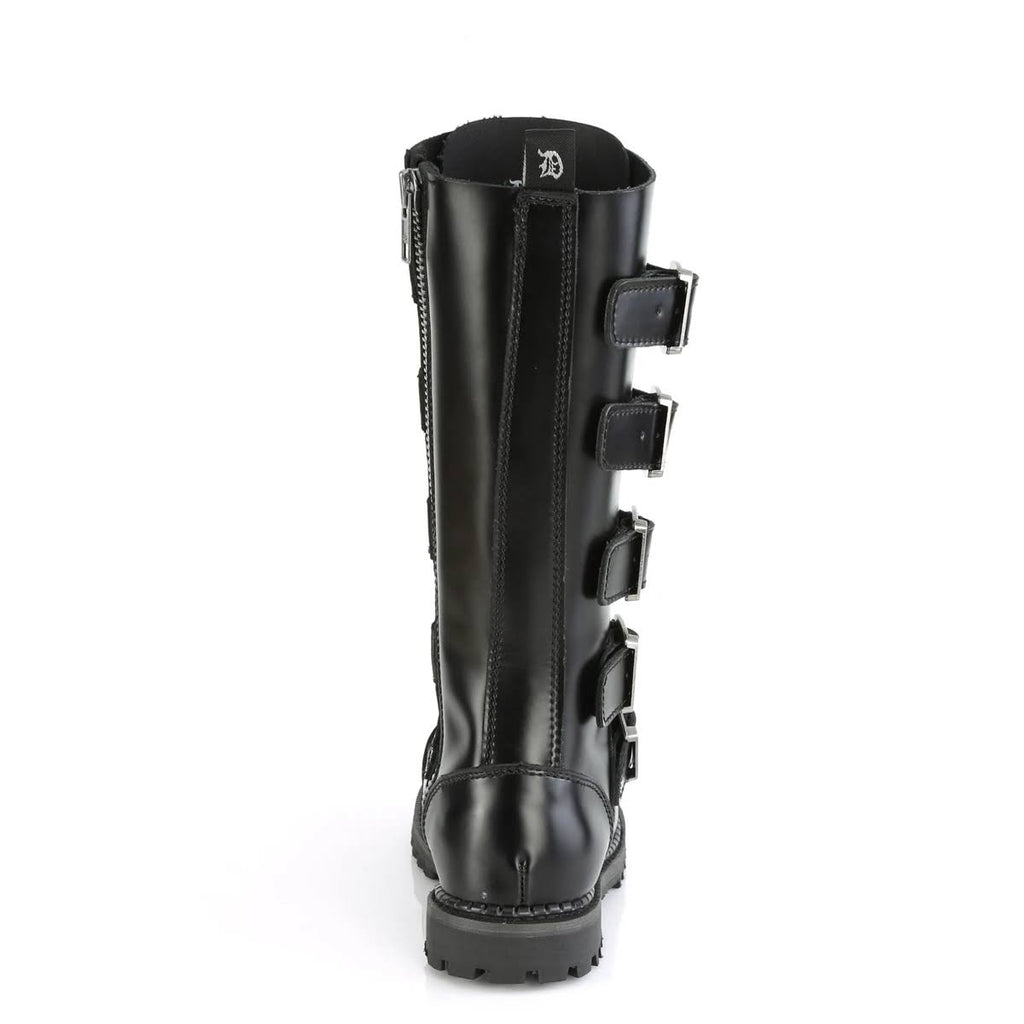 Black Leather Boots Y9120