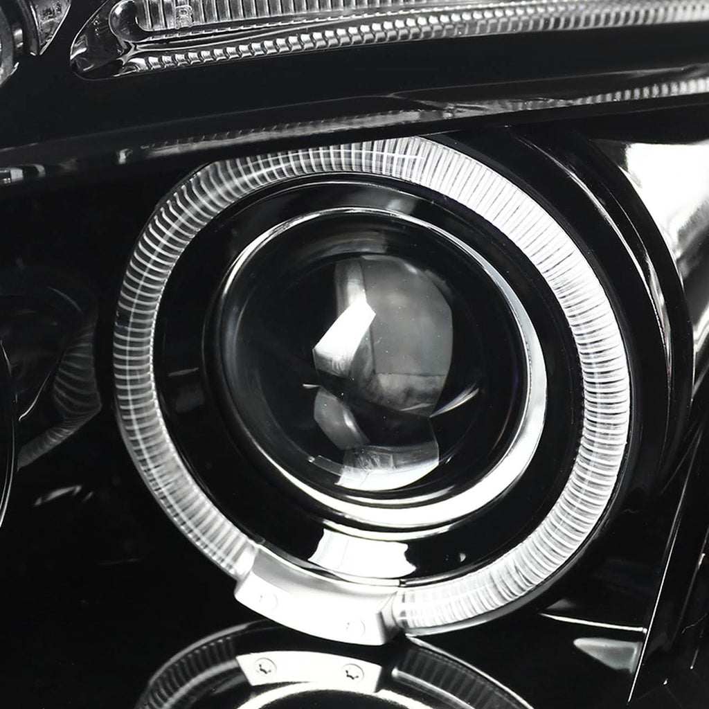 Clear LED Dual Halo Projector Headlights Z10726