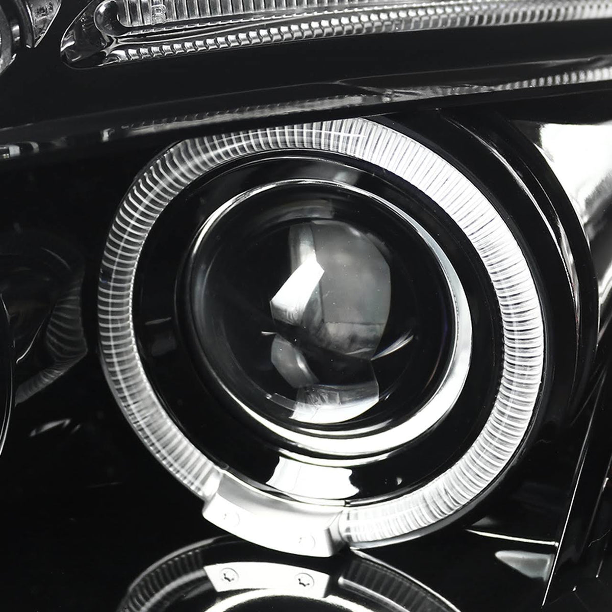 Clear LED Dual Halo Projector Headlights Z10726