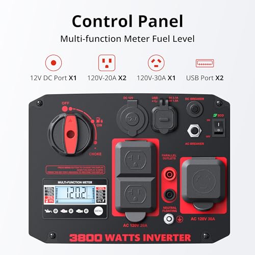 2500-Watt Gas Powered Portable Inverter Generator with CO Sensor C8178