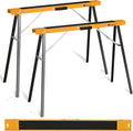 Twin Pack Portable Folding Sawhorse, 275 LBS Capacity Each O38129
