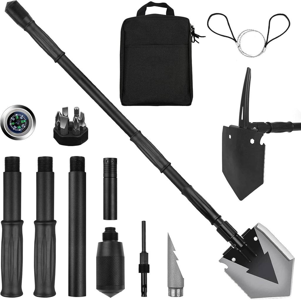 Camping Shovel 38 inch Folding Shovel with Pickaxe K887