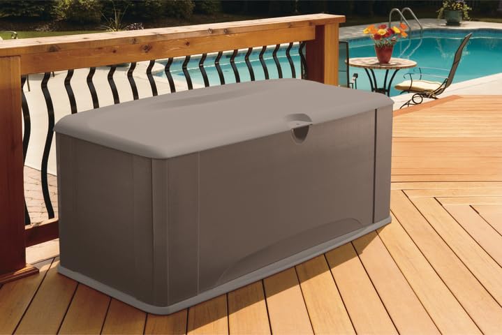 Brown 73 Gal Weather Resistant Resin Deck Box T256229