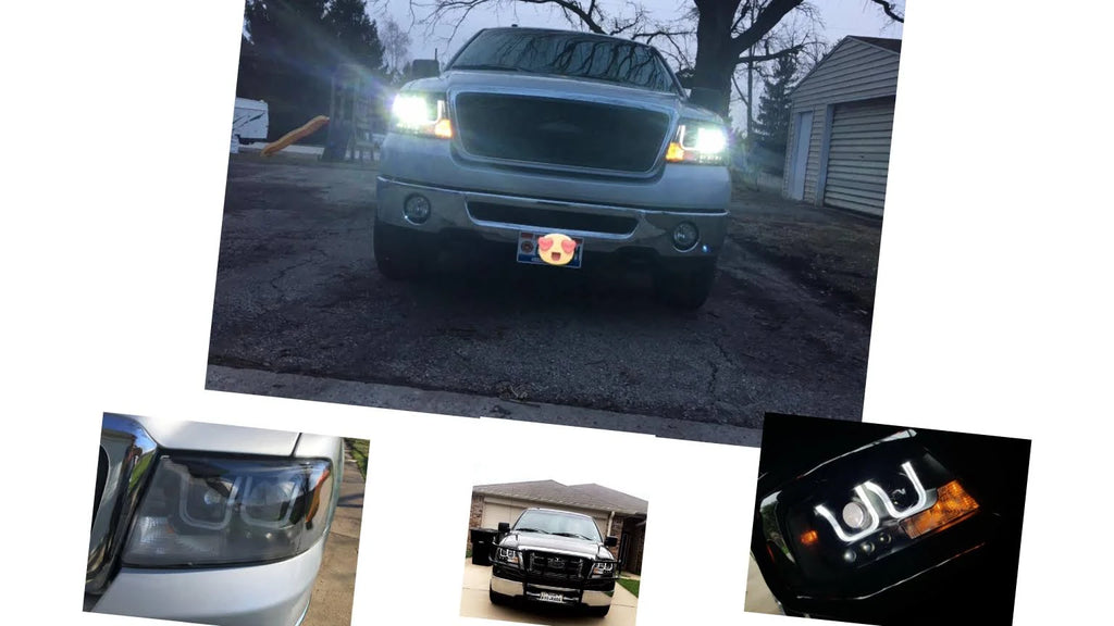 Black Clear Projector Headlights O4002