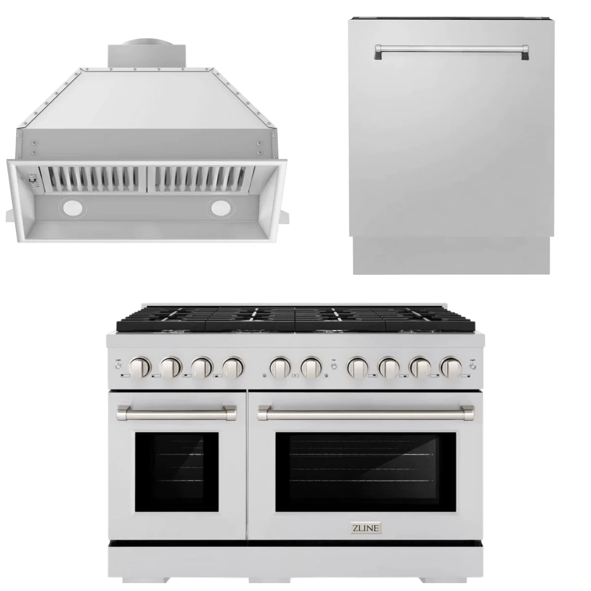 48 Gas Range, Range Hood Insert and Dishwasher Z689770