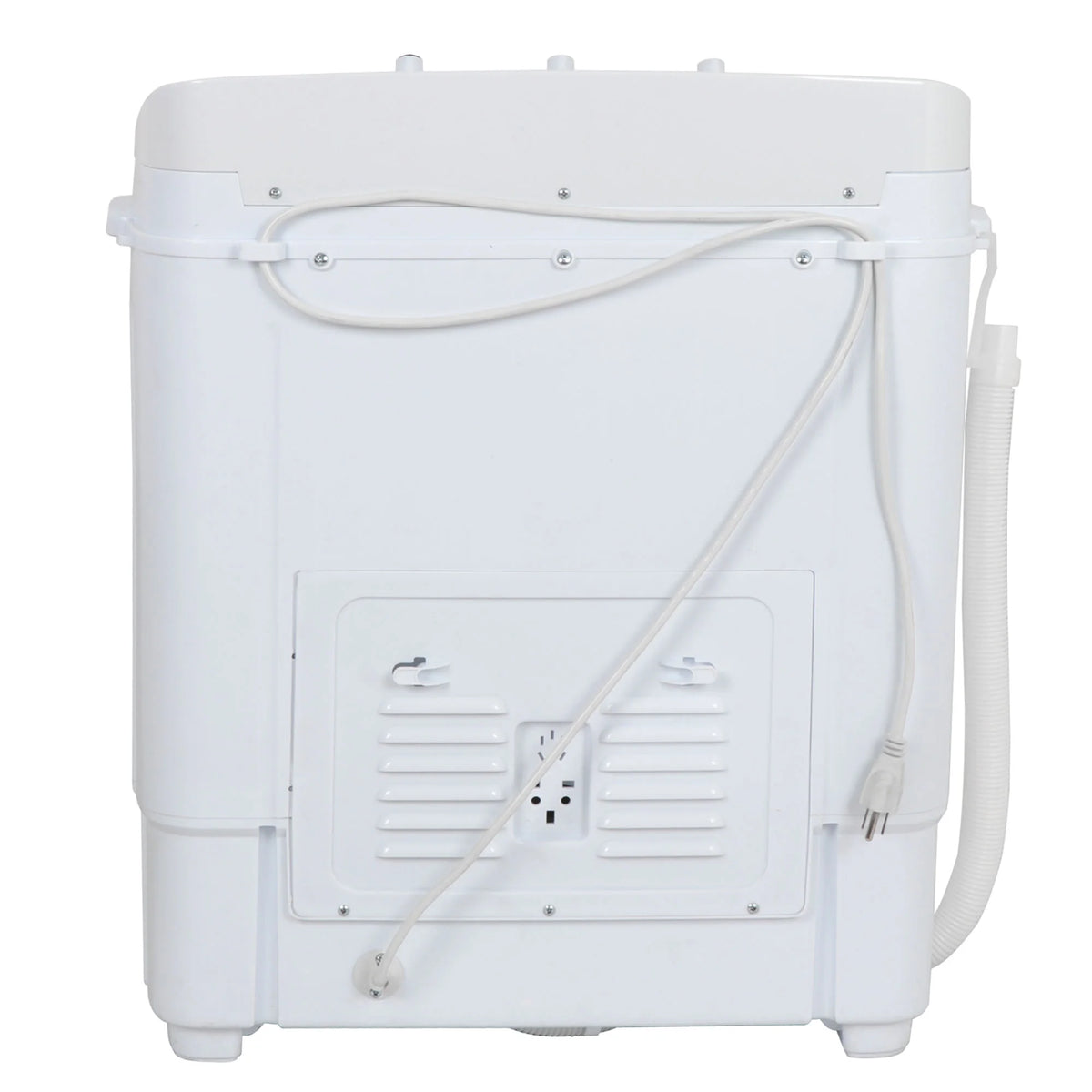 Twin Tub Portable Compact Wash Machine 13lbs Semi-Automatic White X88047