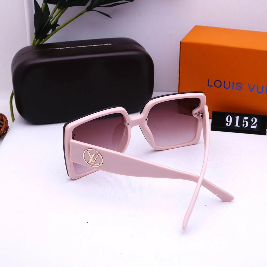 Printed Round Letter Polarized Sunglasses C3722