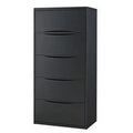 Black 5 Drawer Lateral File Cabinet W589558