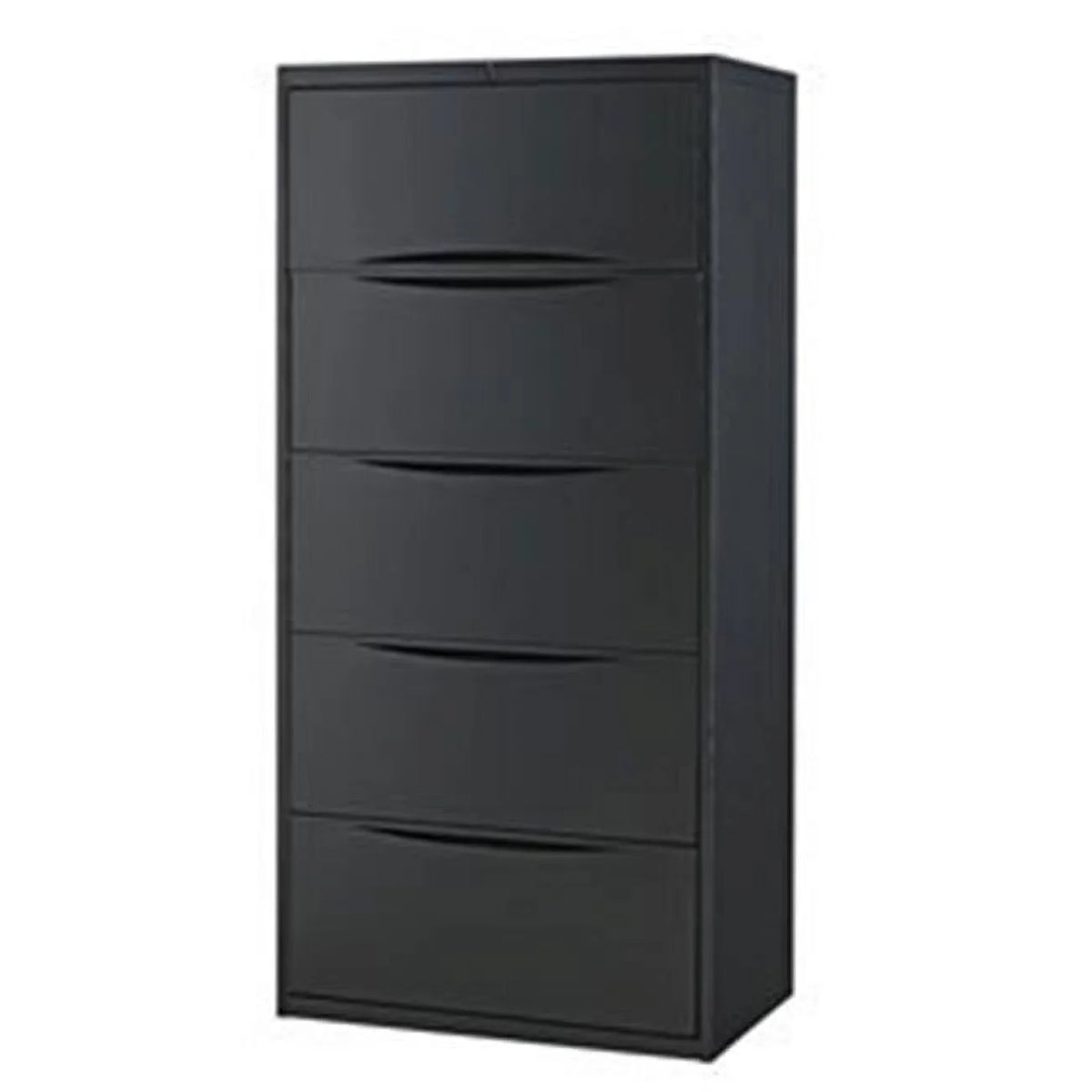 Black 5 Drawer Lateral File Cabinet W589558