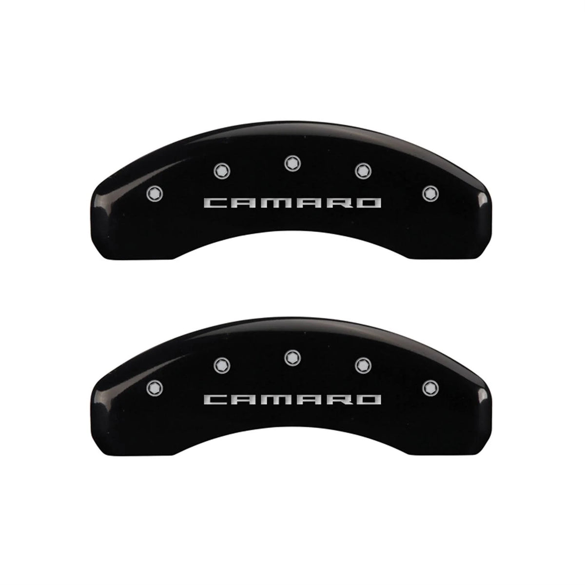 4 Caliper Covers Black Finish Silver CH T34168